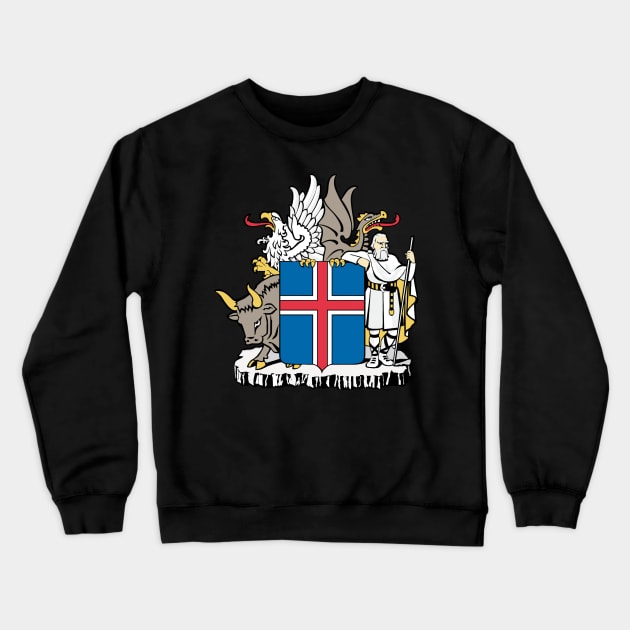 Iceland Crewneck Sweatshirt by Wickedcartoons